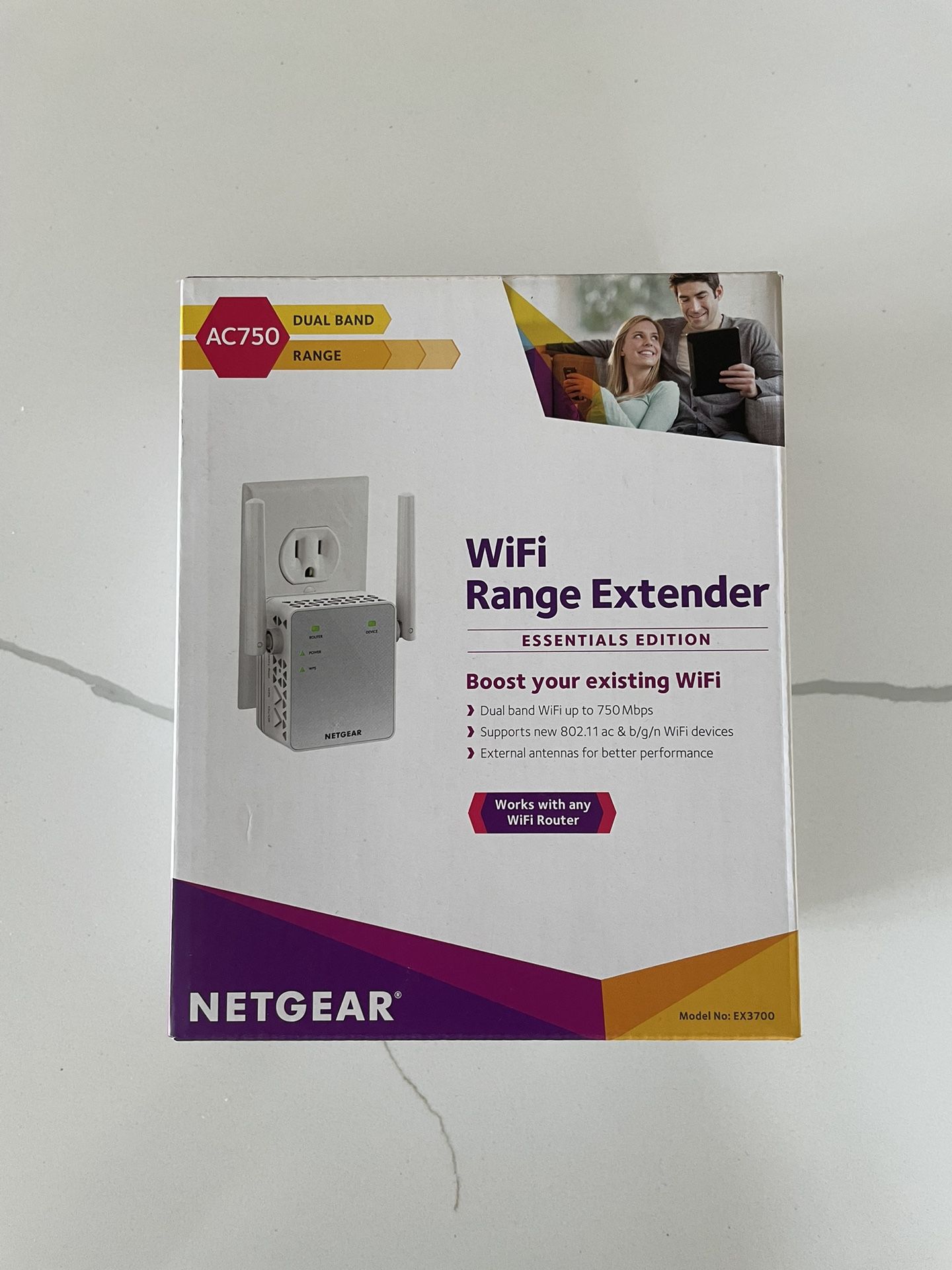 Netgear WiFi Range Extender (EX3700) -Brand new, Never Opened Box
