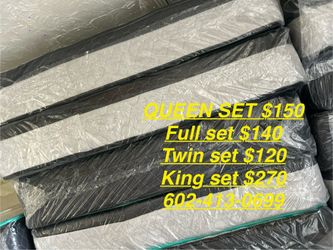 King. Queen. Full. And Twin Mattress With Box Spring 