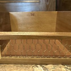 Pioneer Woman Wood Stackable Kitchen Storage Bins