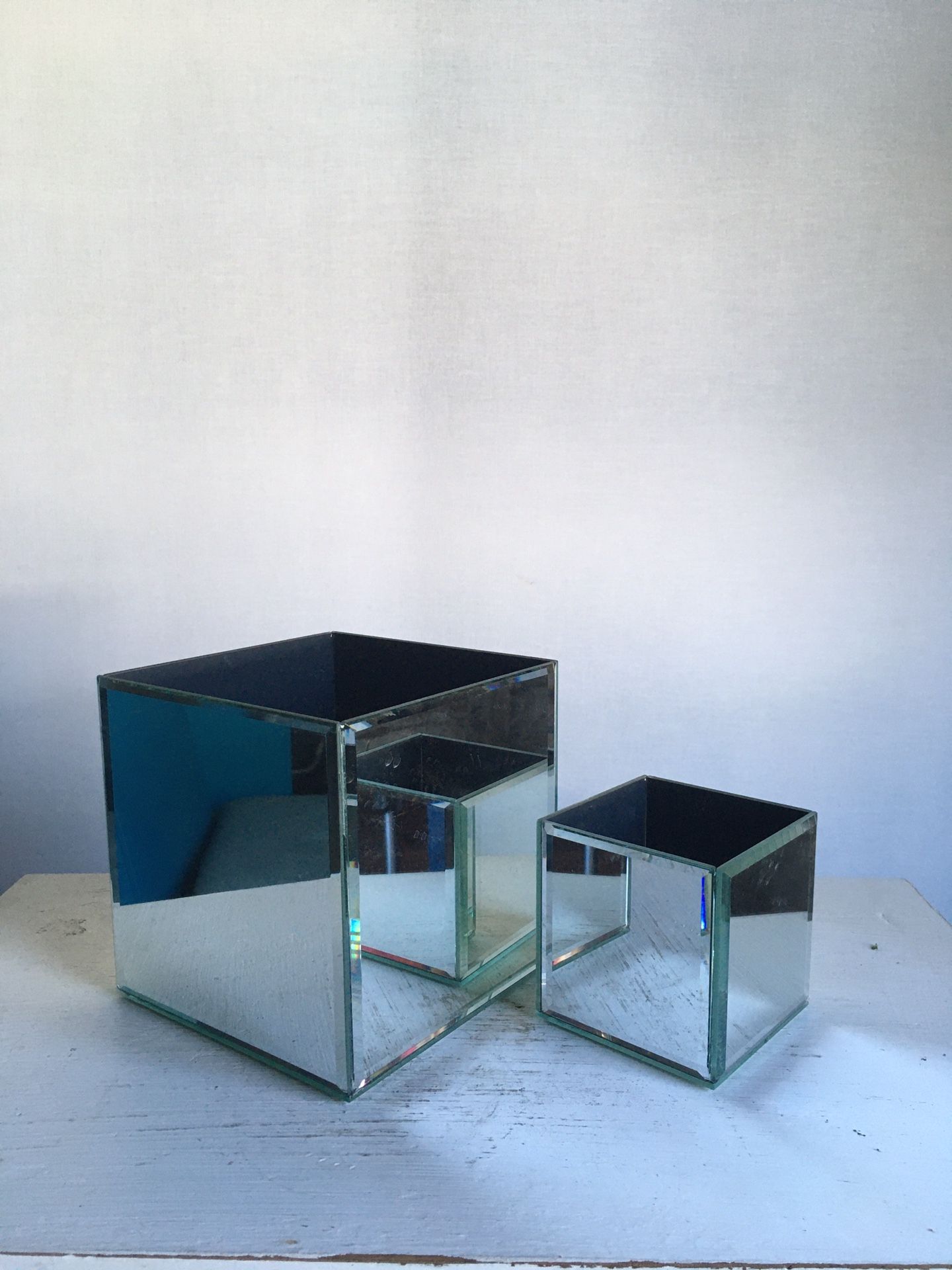 Mirror Cube Vases/votives