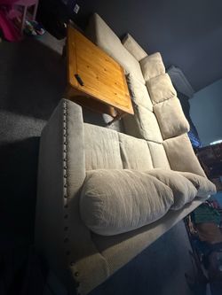 Sectional with coffee table $400