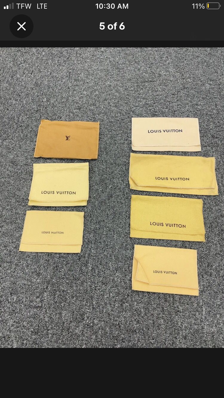 Louis Vuitton Dust Bags Small & Med Each $20 Each