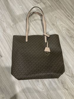 Michael Kors Signature Logo Tote with Pouch & Long Strap – Large