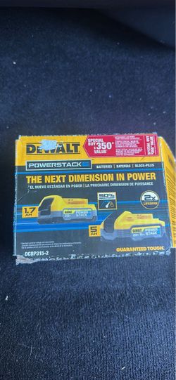DEWALT POWERSTACK 20V Battery 2-Pack DCBP315-2