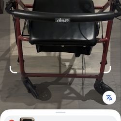Drive Medical Walker Duet Rollator And Transport Chair
