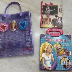 Barbie Books And Bag Bundle 