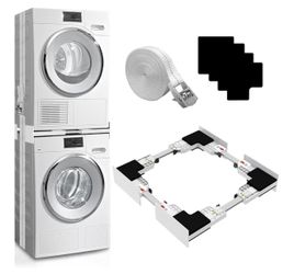 Washer Dryer Stacking Kit, Universal Washer Dryer Stacking Kit Adjustable 29/28/27/26/25/24 Inch, Small Space Saving Solution Stacking Kit for Washer 