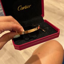 Rose Gold With Diamond Style Love Cartier 