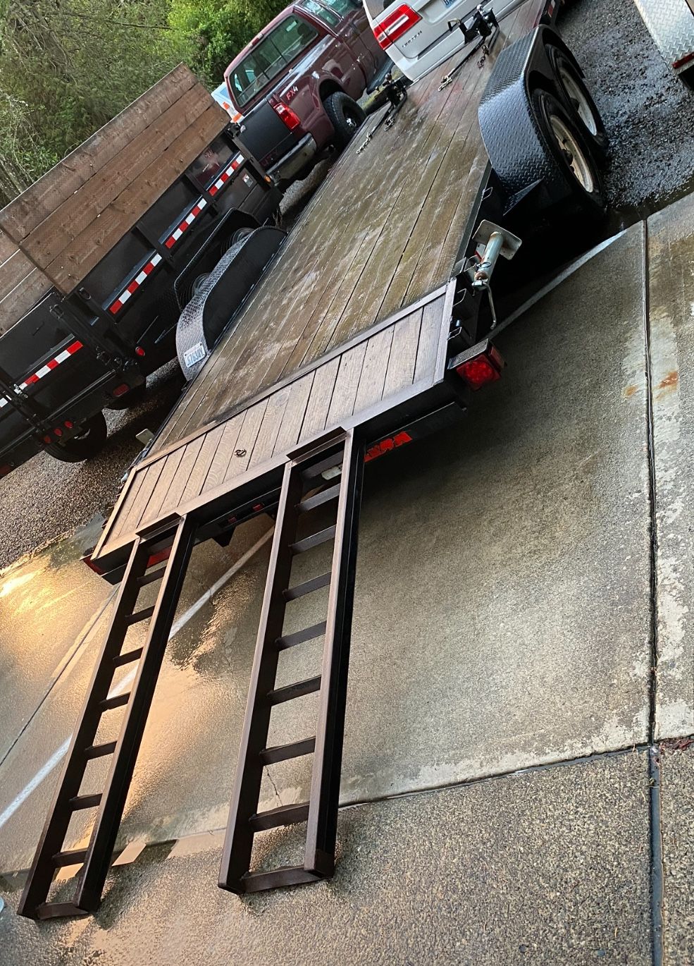  2002 18 Foot  Equipment / Car Hauler trailer 14K Axles