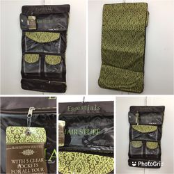 NWT  Raymond Waites Green Bathroom Hanging Organizer  