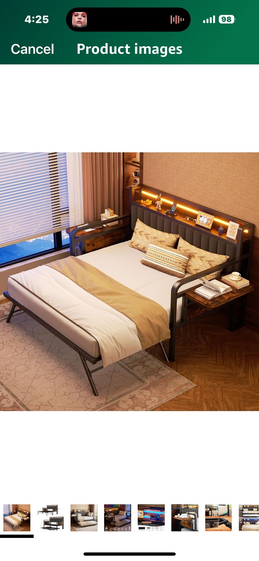 New Trundle Bed With 2 Twin Mattresses