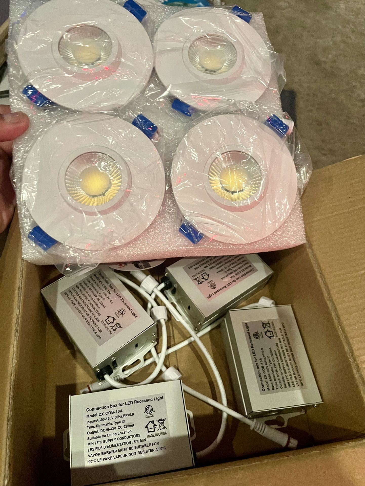China  Sublimation 4 Pack 3 Inch 3CCT Gimbal Led Recessed Light with