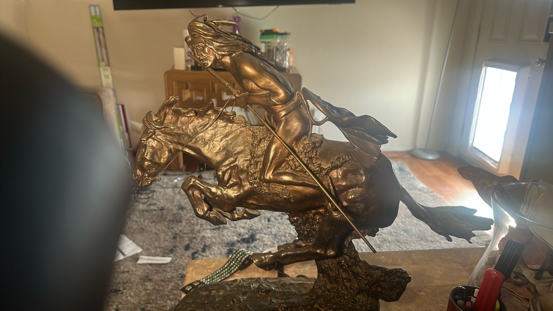 Fredrick Remington Cheyenne Statue 