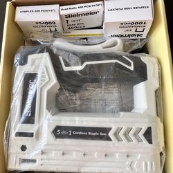 Bielmeier Electric Staple Gun, 5 in 1 Lithium-ion Electric Stapler BCSG-45