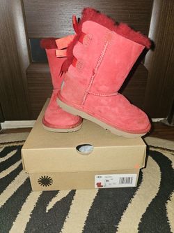 UGG Red Bailey Bow Boot Toddler Size 11