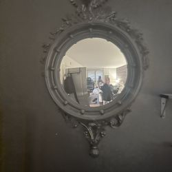 Black Convex  Decorative Mirror (large)