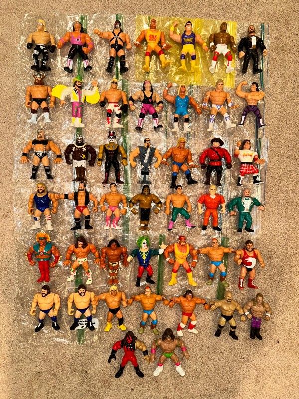 WWF WWE Hasbro Wrestling Figures Vintage Lot