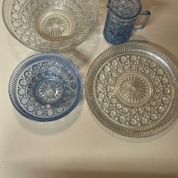 Vintage Federal Glass Windsor 4 Pc