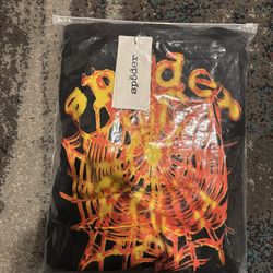 Orange and black spider hoodie