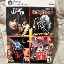 Sealed PC CD-ROM Computer Game 4 Adventure Pack 