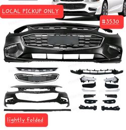 ➿️ For 2016-2018 Chevy Malibu Front Bumper Cover w/Grille Fog lights