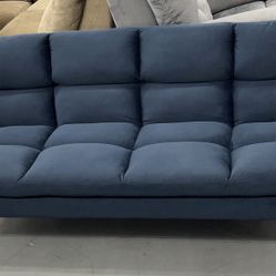 Blue Three Piece Sofa Set