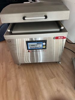 Alpha-Vac Bull90-LR2 Chamber Vacuum Sealer w/ Busch 3HP Pump + PL-5 Phase Converter - 220V 1PH