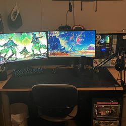 Complete Gaming Setup , Desk,and Sound Bar 