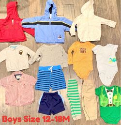 Boys 13 piece clothes clothing size 12-18 months