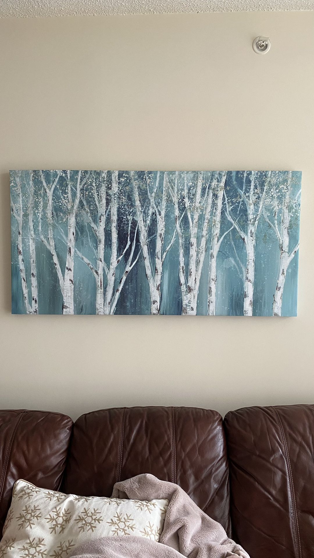 Birch Tree Forest Canvas Print Wall Art, 48x24x1.75