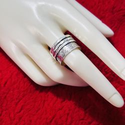 Stainless Silver 925 Ring Size 9