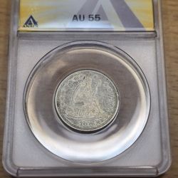 1876 S Seated Liberty Quarter 