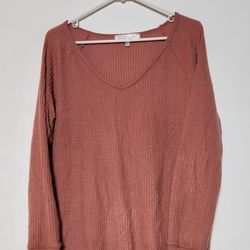 Women's Pink Long Sweater Size XL