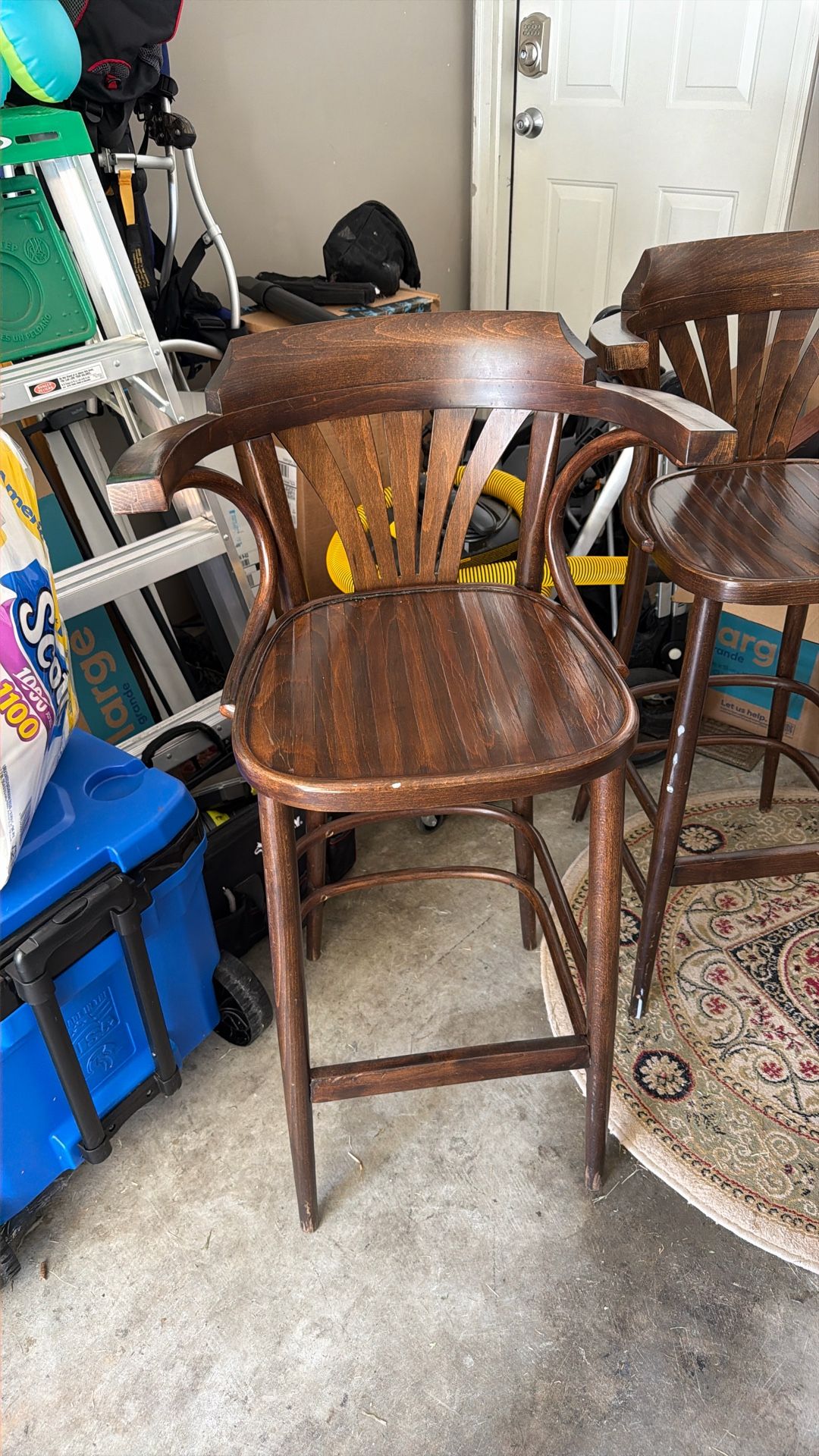 Vintage Wooden Barstools