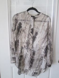 Long Sleeve Sheer Blouse