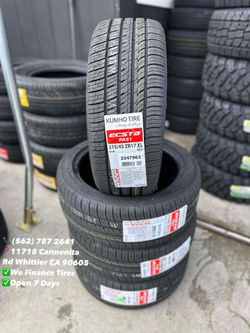 215/45R17 Kumho Ecsta PA51 New Set of Tires Installed and Balanced Set de Llantas Nuevas Instaladas y Balanceadas