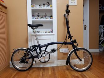 New Brompton H6L Tempest Blue folding Bike