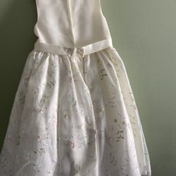 Girls Ivory Embroidery Dress- American princess Brand