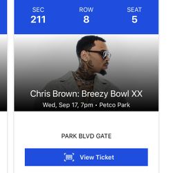 Chris Brown Breezy Bowl San Diego Tickets 2