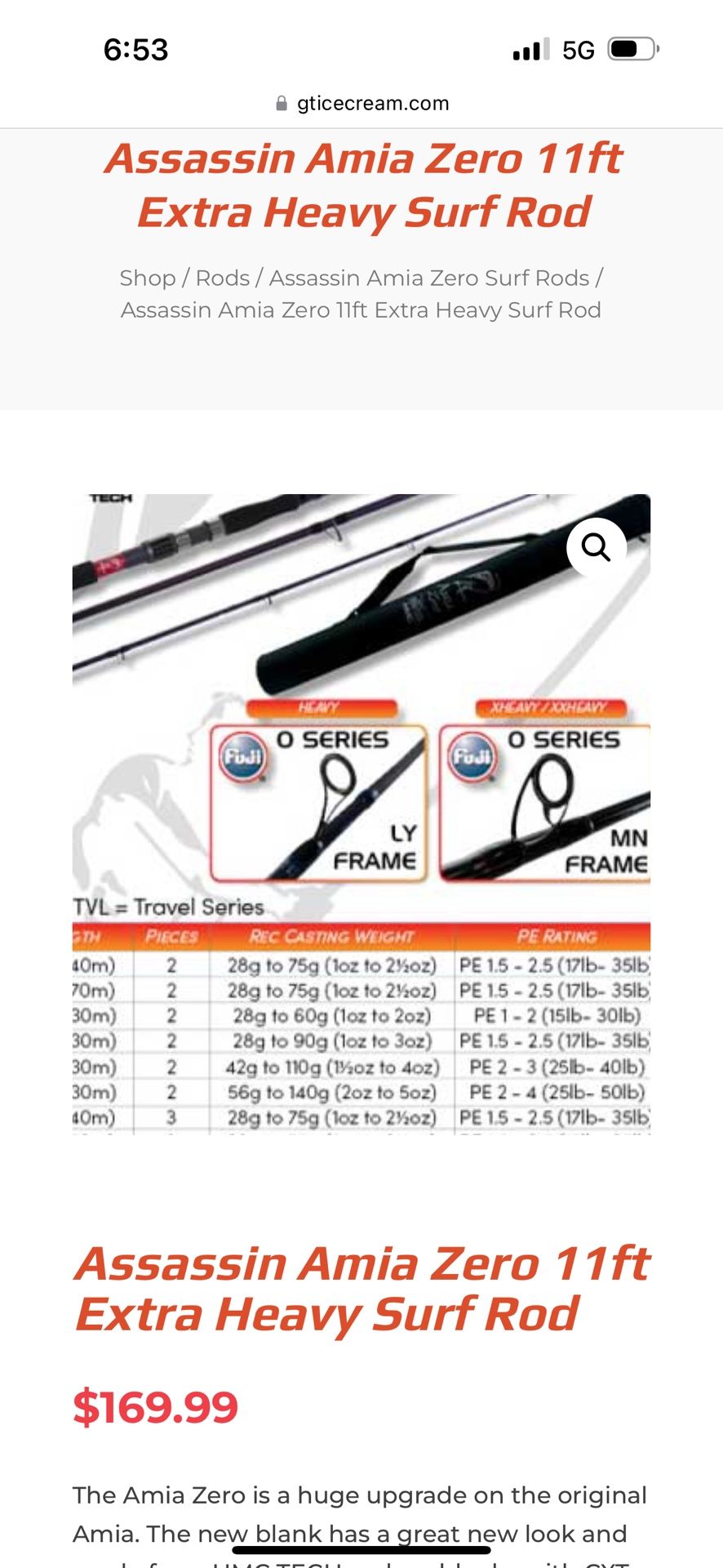 Assassin Surf Rod