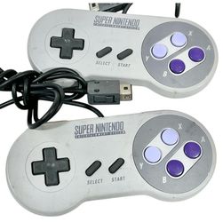 Nintendo SNES Classic Edition Controller Lot 2 OEM Super Mini CLV-202