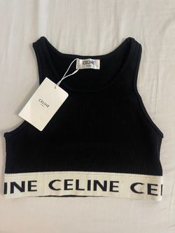 Celine Size Small Crop Top Black White New Never Worn for Sale in