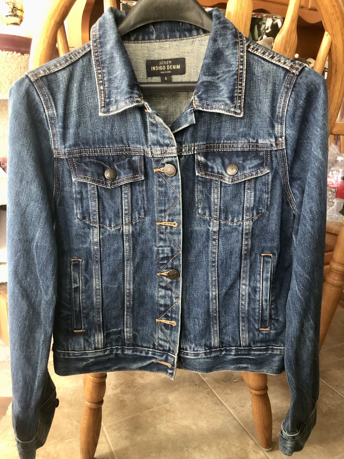J. Crew Indigo Denim Jacket, Women’s Small