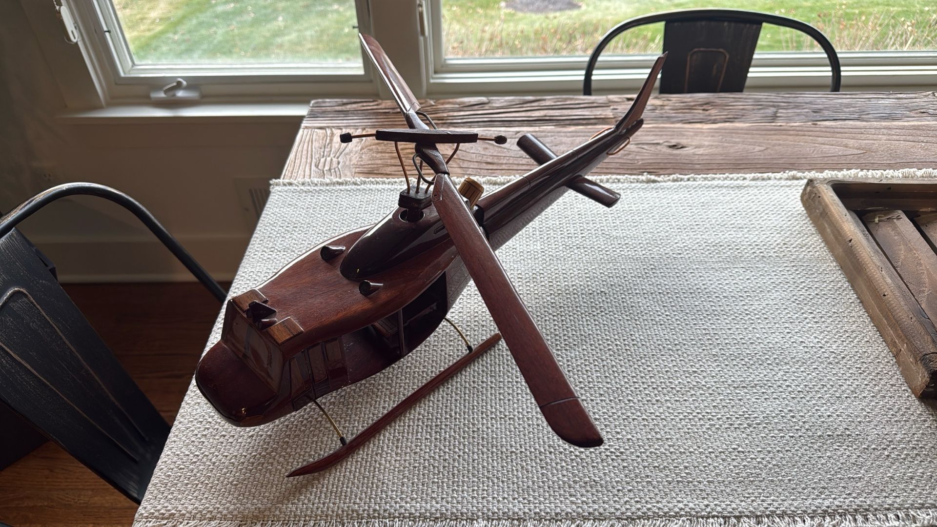Helicopter Wood Model