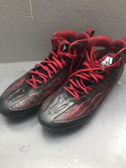 Red/Black adizero Football Cleats