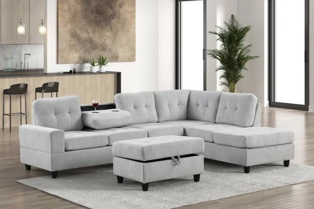 Heigths Sectional With Ottoman 🔥🚛❤️