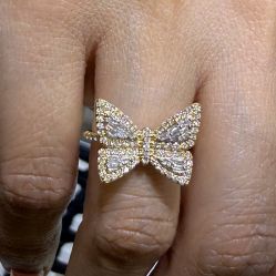 Butterfly Ring CZ