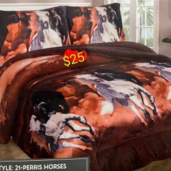 Calking Blanket Set With Pillow Case 