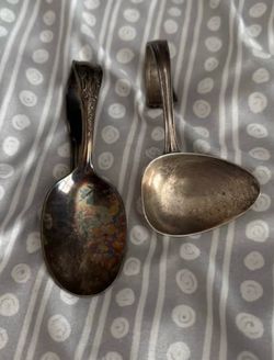 Vintage Silver-Plate Spoons Set of 2