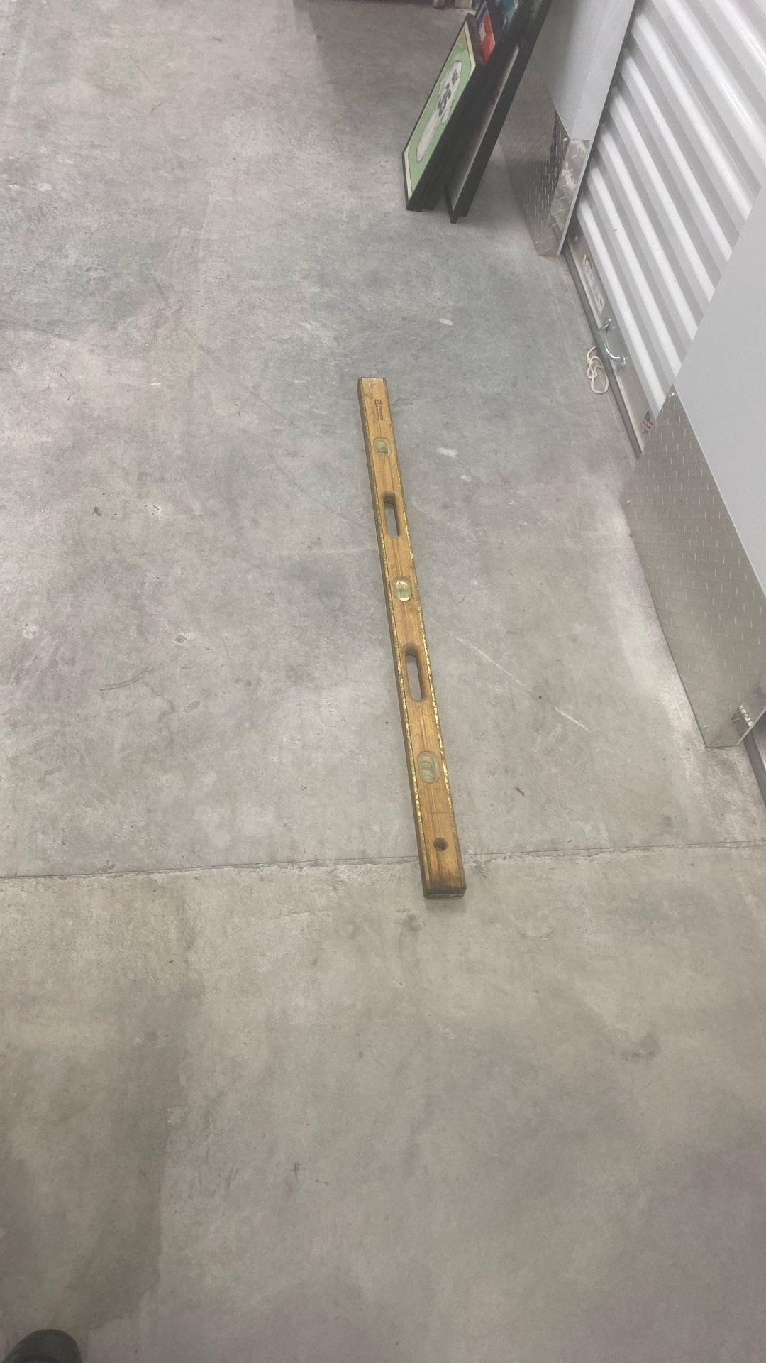 Vintage Wooden Level Johnson level and tool company
